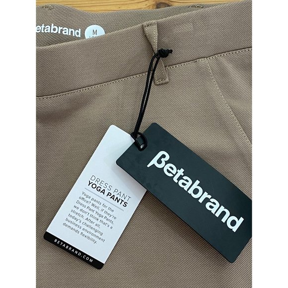 NWT Betabrand Dress Pant Yoga Pants in Khaki Twill Medium Long - Picture 9 of 16